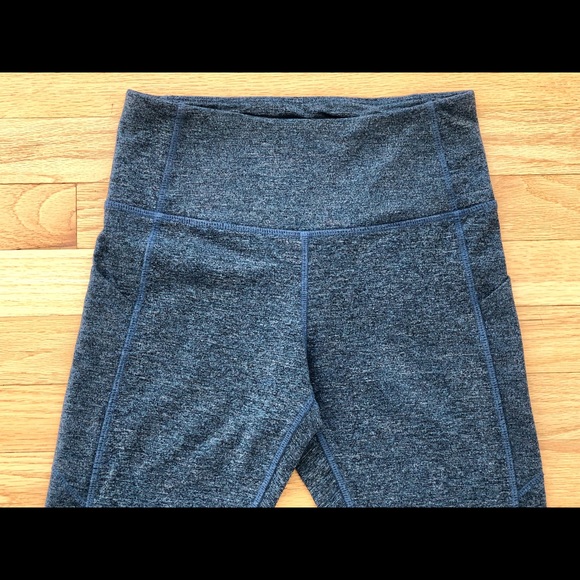 Mondetta Performance + Luxury blue gray workout leggings with pockets size XS - Picture 2 of 7